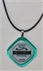 Any Town Beach Badge Seafoam Necklace