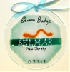 Any Town Beach Badge Seafoam Suncatchers