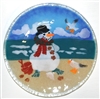 Beach Snowman 9 inch Plate