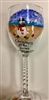 Beach Snowman White Wine Glass