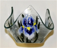 Blue Iris Small Candleholder