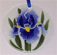 Blue Iris Suncatcher