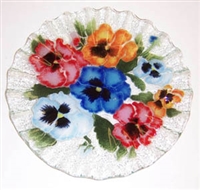 Bold Pansy 10.75 inch Plate