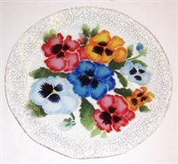 Bold Pansy 12 inch Plate