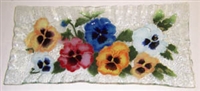 Bold Pansy Rectangle Plate