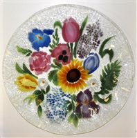 Flower Bouquet 12 inch Platter