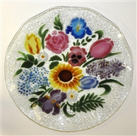 Flower Bouquet 14 inch Platter