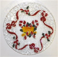 Candy Cane 9 inch Plate