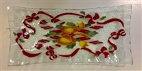 Candy Cane Rectangle Plate