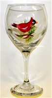 Cardinals Red Wine Glass