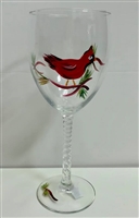 Cardinals White Wine Glass