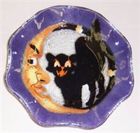Cat and Moon 9 inch Bowl