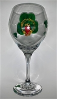 Claddagh Red Wine Glass