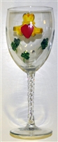 Claddagh White Wine Glass