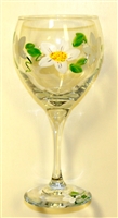 Daisy Red Wine Glass