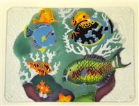 Tropical Fish Large Teal Tray (Insert Only)