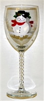 Frosty White Wine Glass