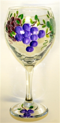Grape Red Wine Glass