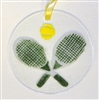 Green Tennis Raquets Suncatcher