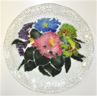 Hydrangea 12 inch Plate