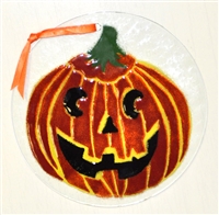 Jack O'Lantern 7 inch Suncatcher