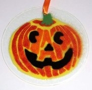 Jack O'Lantern Suncatcher