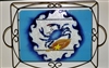 Large Blue Claw Crab Tray (with Metal Holder)