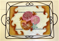 Large Sea Shell Tray (with Metal Holder)
