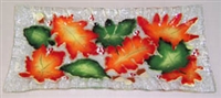 Fall Leaves Rectangle Plate