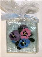 Pastel Pansy Coasters