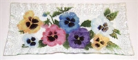 Pastel Pansy Rectangle Plate