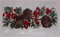 Pine Cone and Holly Small Tray (Insert Only)