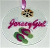 Pink Jersey Girl Suncatcher