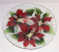 Poinsettia 9 inch Plate