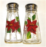 Poinsettia Salt and Pepper Shakers
