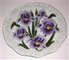 Purple Iris 12 inch Plate