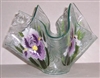 Purple Iris Large Candleholder