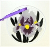 Purple Iris Suncatcher