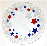 Red, White, and Blue Stars 12 inch Plate