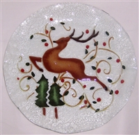 Reindeer 12 inch Plate