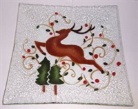 Reindeer Large Square Platter