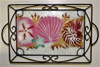 Small Sea Shell Tray (with Metal Holder)