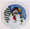 Snowman with Cardinal 9 inch Bowl