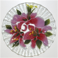 Stargazer Lily 10.75 inch Plate