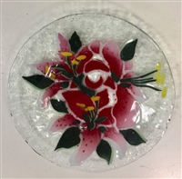 Stargazer Lily 9 inch Plate