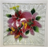 Stargazer Lily Small Square Plate