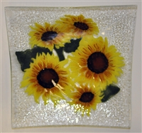 Sunflower Large Square Plate