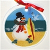 Surfboard Beach Snowman Suncatcher
