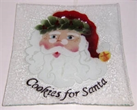 Victorian Santa Large Square Plate