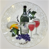 Wine and Cheese 14 inch Platter